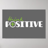 考え前向き図版 ポスター (正面)