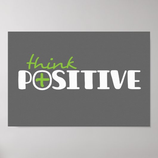 考え前向き図版 ポスター (正面)