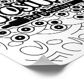 考え前向き – カラーリングページ ポスター (角)