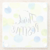 考え前向き ガラスコースター (裏面)