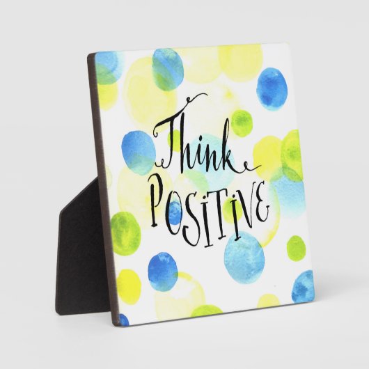 考え前向き フォトプラーク (正面)