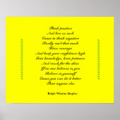 考え前向き ポスター (正面)