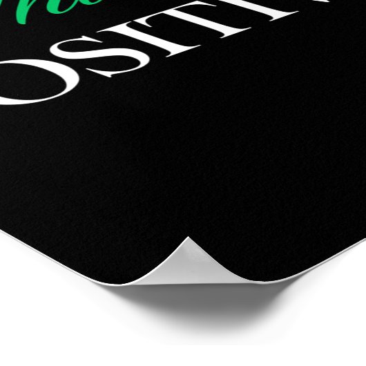 考え前向き ポスター (角)