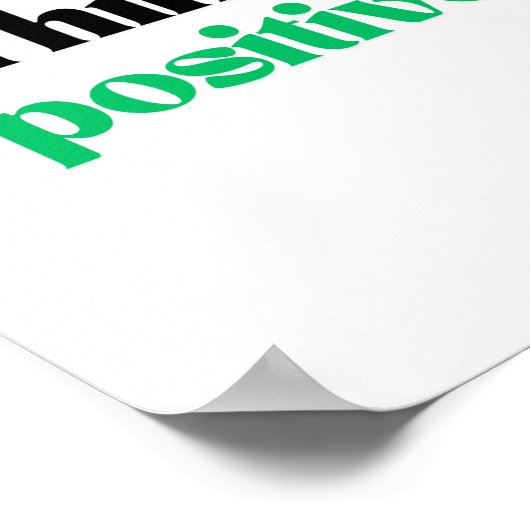 考え前向き ポスター (角)