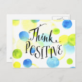 考え前向き ポストカード (正面/裏面)