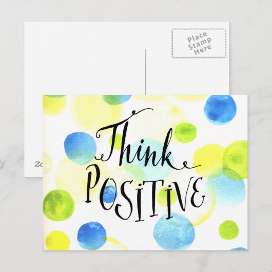 考え前向き ポストカード (正面/裏面)