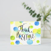 考え前向き ポストカード (スタンド正面)