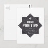 考え前向き ポストカード (正面/裏面)