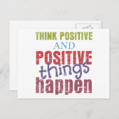 考え前向き ポストカード (正面/裏面)