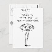 考え前向き ポストカード (正面/裏面)