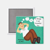 考え前向き マグネット (正面/裏面)