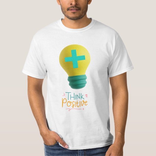 考え前向き Tシャツ (正面)
