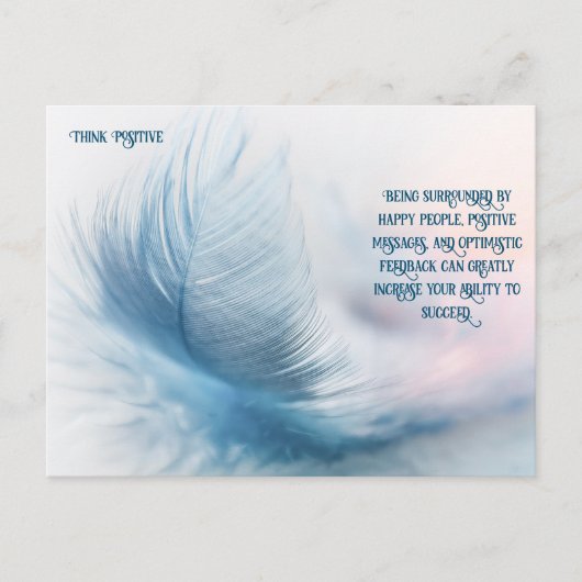 考え前向きPostcard Greeting シーズンポストカード (正面)