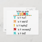 考え前話に ポストカード (正面/裏面)