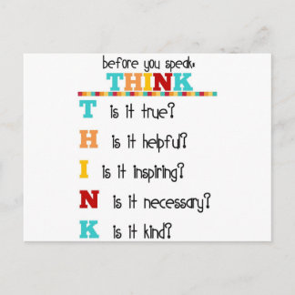 考え前話に ポストカード