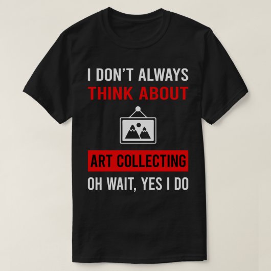 考え収集家について Tシャツ (デザイン正面)