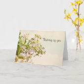 「考え君の」 カード (黄色い花)