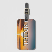 考え回復スローガン ラゲッジタグ (正面縦)