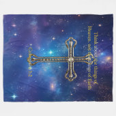 考え天国 フリースブランケット (正面(横))