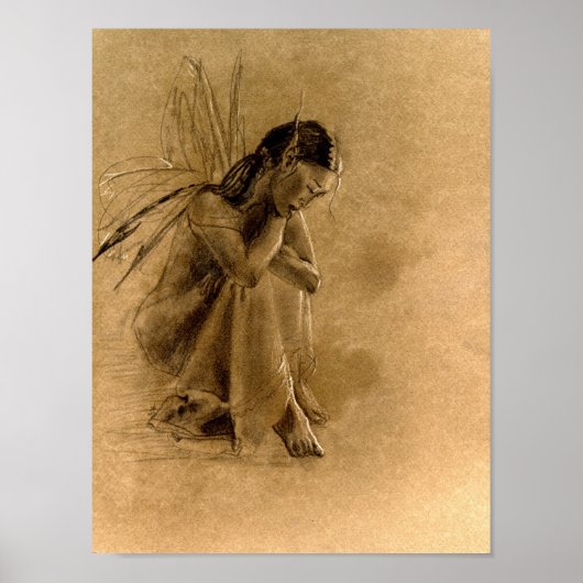 考え失った茶色紙 ポスター (正面)