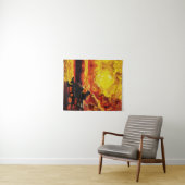 考え失った – 太陽の日没の反射 タペストリー (インサイチュ(横))