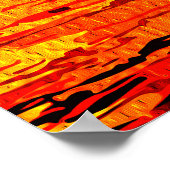 考え失った – 太陽の日没の反射 ポスター (角)