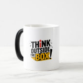 考え引用文外やる気を起こさせる モーフィングマグカップ (正面左)