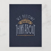 考え感動的引用文 ポストカード (正面)