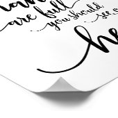 考え手が一杯だハートを見ろ ポスター (角)