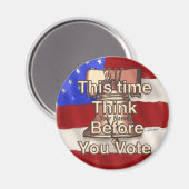 考え投票名前をカスタムする マグネット (正面/裏面)