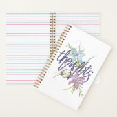 考え方と花模様 ノートブック (内側)