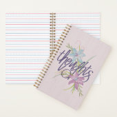 考え方と花模様 ノートブック (内側)