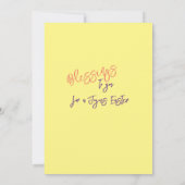 考え春フラットカード サンキューカード (裏面)