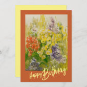 考え春フラットノートカード サンキューカード (正面/裏面)