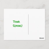 考え春! ポストカード (裏面)