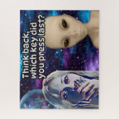 考え最後に押した鍵は?ギーク ジグソーパズル (縦)