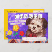 考え活性化 – ヴィンテージ ポストカード (正面/裏面)