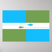 考え無神論者の国旗のポスター ポスター (正面)