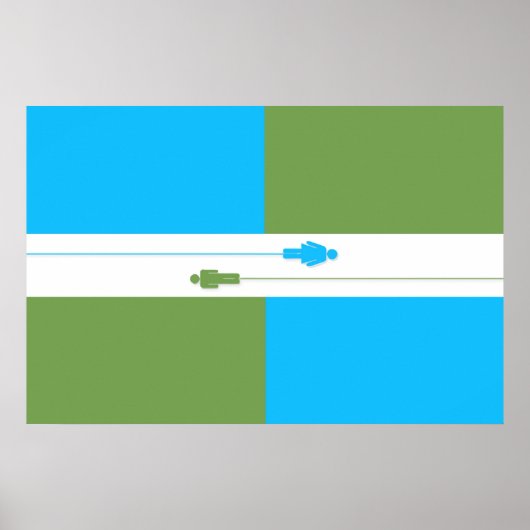 考え無神論者の国旗のポスター ポスター (正面)