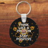 考え物科学と同じ前向きだ キーホルダー (正面)