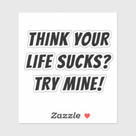 考え生の最低人？俺の手を試せ！ シール