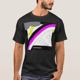 考え直しの黒いワイシャツ!!! Tシャツ