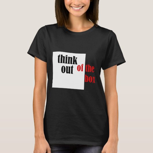 考え直すおもしろいデザイン Tシャツ (正面)