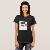 考え直すおもしろいデザイン Tシャツ (正面フル)