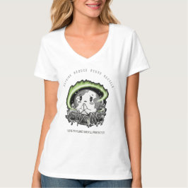 考え直そう 減らそう 再利用しよう リサイクルしよう 地球を救おう Tシャツ