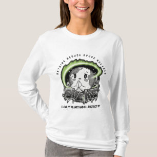 考え直そう 減らそう 再利用しよう リサイクルしよう 地球を救おう Tシャツ