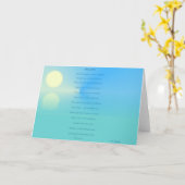 考え私 カード (黄色い花)