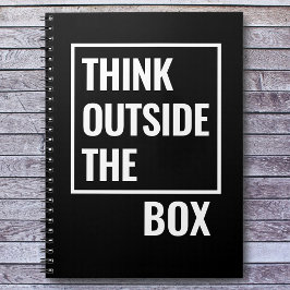 考え箱の外のやる気を起こさせる引用文 ノートブック