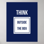 考え箱の外やる気を起こさせるは ポスター (正面)