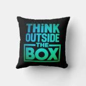 考え箱の外やる気を起こさせる引用文 クッション (裏面)